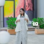 Silver Mist Textured Abaya