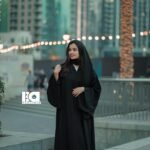 Classic Black Kimono Abaya - Women's black modest Islamic dress with wide kimono-inspired sleeves and flowing design
